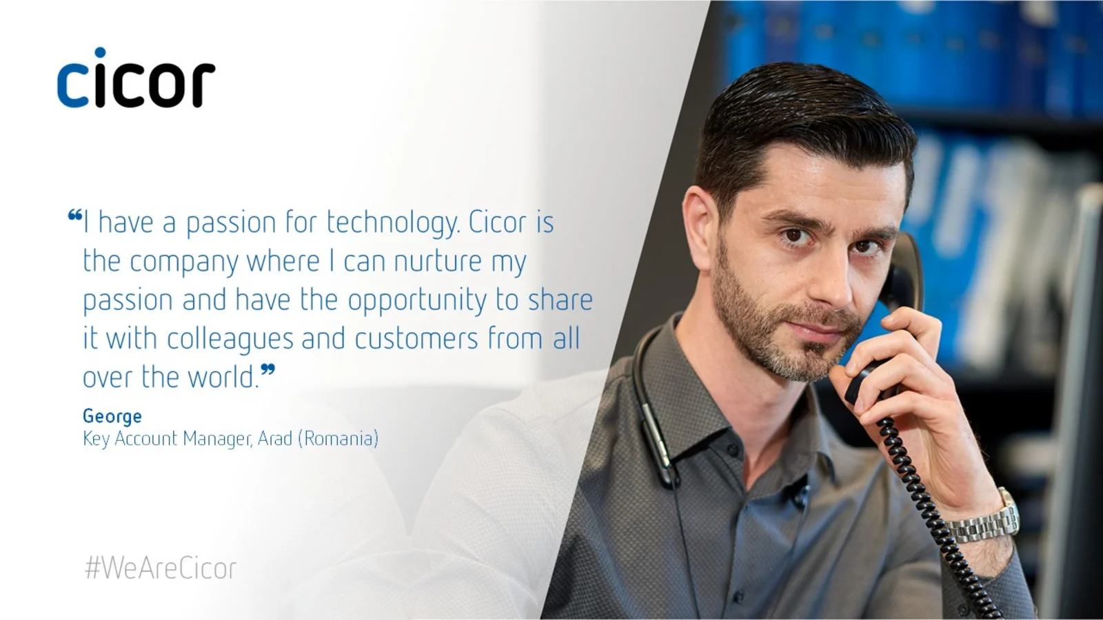 Testimonial of George who works at the Cicor site in Arad