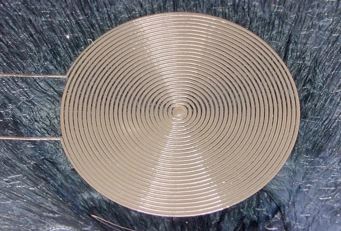 Close-up of printed antenna