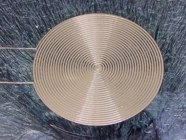 Close-up of printed antenna