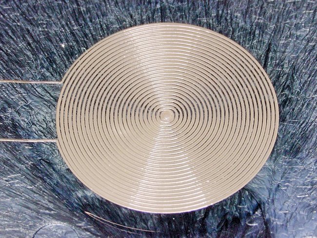 Close-up of printed antenna