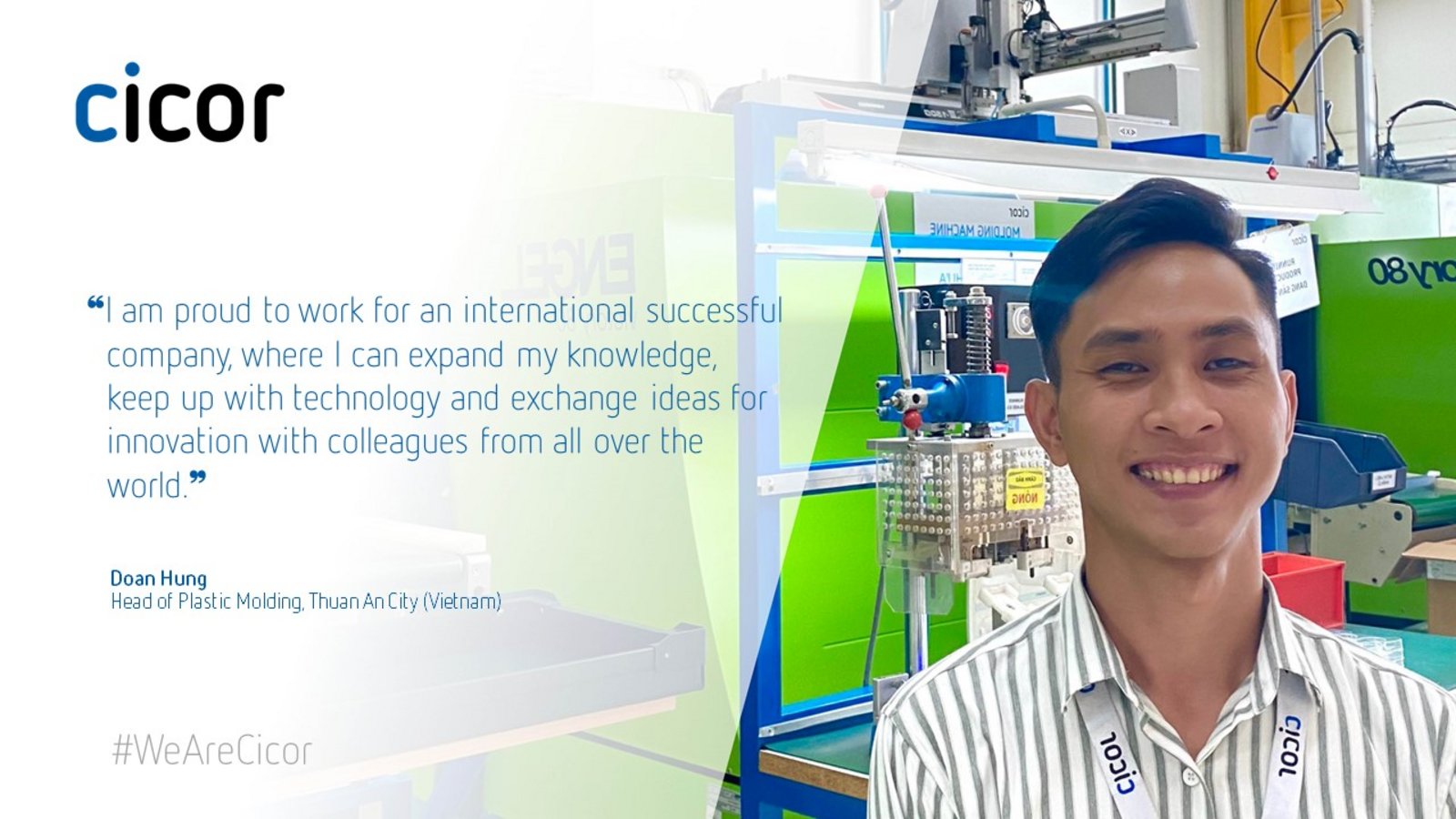 Testimonial of Doan Hung who works at the Cicor site in Thuan An City