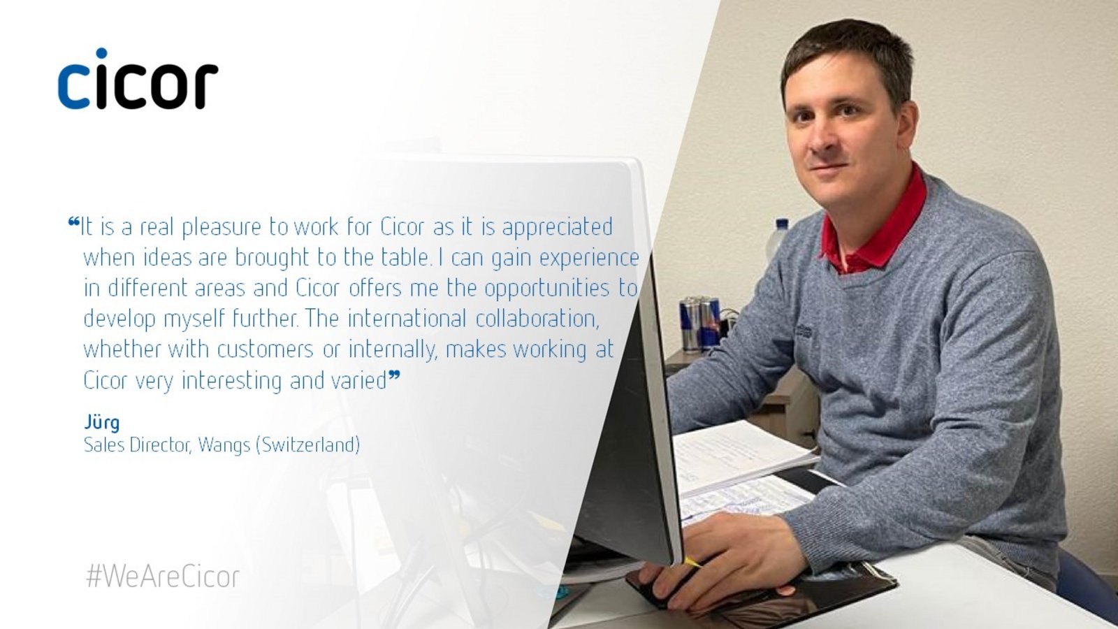 Testimonial of Juerg who works at the Cicor site in Wangs